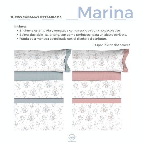 Juego de sábanas MARINA de Tejidos Reina