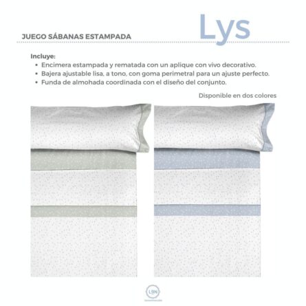 Juego de sábanas LYS de Pierre Cardin