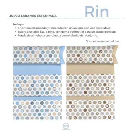 Juego de sábanas RIN de Pierre Cardin