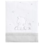 Funda nórdica minicuna OSITO CLASS GRIS de Pirulos
