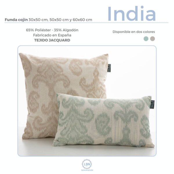 Funda cojín INDIA de Confecciones Paula