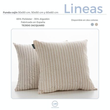Funda cojín LINEAS de Confecciones Paula